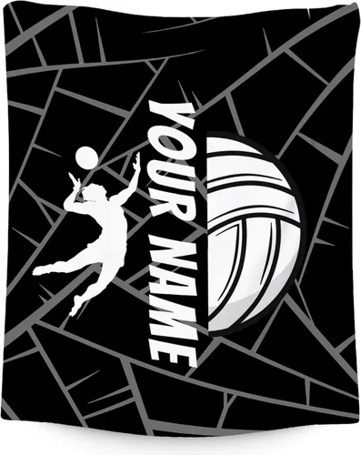 Miniatura 11 de Manta de voleibol, regalos de voleibol para niñas adolescentes, mantas deportivas para niñas, regalo para jugadores de equipo universitarios, manta