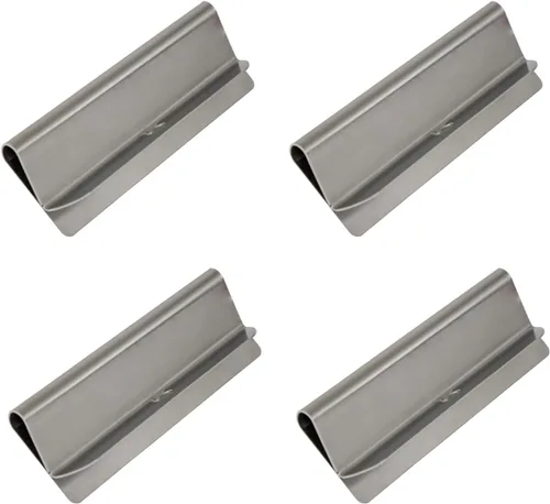 Buyers Products 8591100 Abrazaderas de Guardabarros de Acero Inoxidable, 4 Colgadores de Guardabarros para Camión de Volteo/Trabajo para Protección