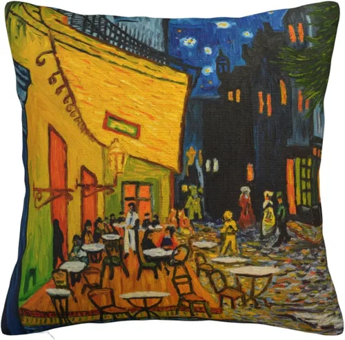 Funda de almohada cuadrada de Van Gogh de 18 x 18 pulgadas para sofá, cama, decoración del hogar