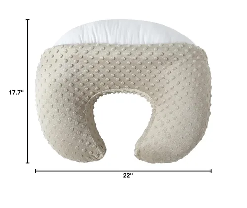 Miniatura 7 de Juego de almohada de lactancia con funda para mamás que amamantan, almohadas de lactancia ultrasuaves para bebé recién nacido niño o niña