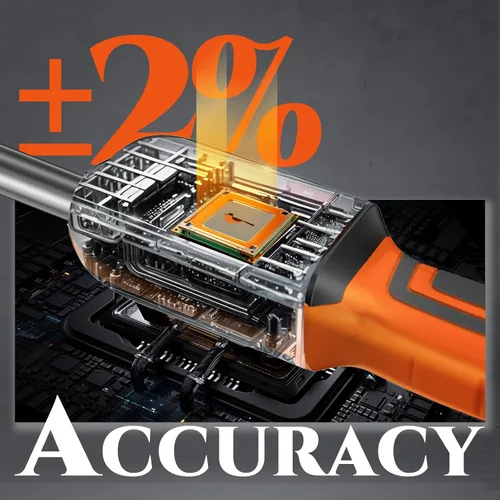 Miniatura 3 de Llave dinamométrica digital SUZUME de 3/8 de pulgada (4.9-99.6 pies-libra / 6.6-135 N·m) ±2% Llave dinamométrica digital de alta precisión