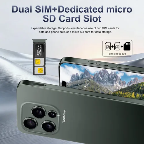Miniatura 5 de 16 ProMa x Smartphone Desbloqueado Teléfono Celular, Pantalla HD de 6.99", Teléfono 5G, teléfono 12+512GB desbloqueado, Android 13.0, Cámara de Zoom