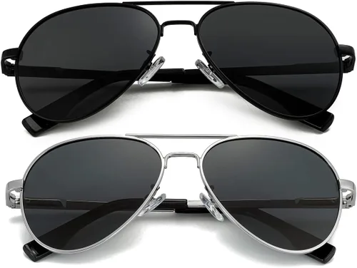 Miniatura 32 de Gafas de sol polarizadas de aviador pequeñas para niñas y niños de 4 a 16 años