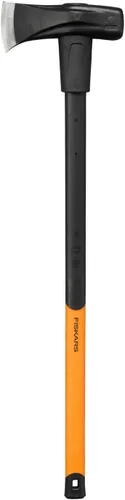 Miniatura 9 de Fiskars Cuña de división Helicoidal, para martillo con cabeza de polímero, acero endurecido (acero al carbono forjado), naranja, 1000600