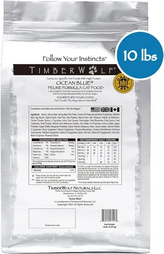 Miniatura 2 de Timberwolf Receta de salmón azul marino con alto contenido de proteínas para gatos de 10 libras