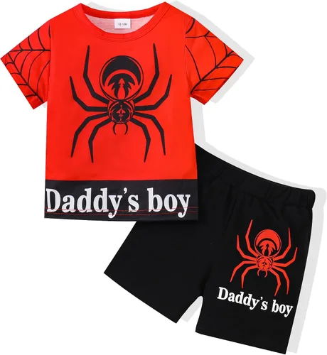 Miniatura 59 de Conjunto de ropa de verano para bebé y niño, camiseta de manga corta de algodón, pantalones cortos de dinosaurios, conjunto de ropa para niño