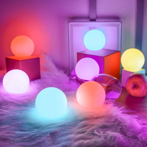Miniatura 6 de YESIE 2 paquetes de luces flotantes para piscina, lámpara LED recargable de orbe de 3 pulgadas, material duradero de 150°F, accesorios para bañera
