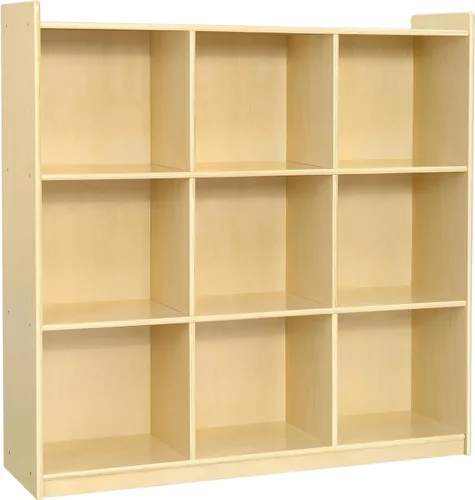 Miniatura 11 de OOOK Montessori - Estante para juguetes, 35.4 pulgadas de alto, organizador de almacenamiento de juguetes de 3 niveles con 8 cubos, armario