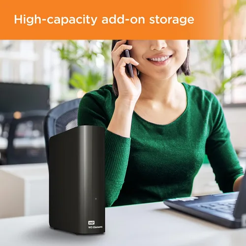 Miniatura 3 de Western Digital - Disco duro externo de escritorio Elements de 22 TB, disco duro externo USB 3.0 para almacenamiento, plug and play, Western Digital