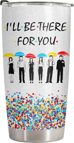 Miniatura 2 de 34HD Regalos para amigos, vaso con tapa, acero inoxidable de 20 onzas, taza de café para mejores amigos, regalos de cumpleaños para mujeres y Estaré
