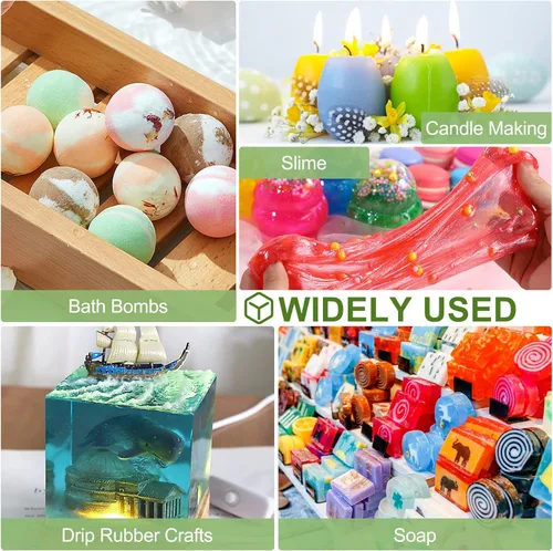 Miniatura 6 de CHANGTIKEJI Polvo de mica, 36 colores - 10 g/botella de polvo de pigmento natural para resina epoxi, fabricación de jabón, fabricación de velas
