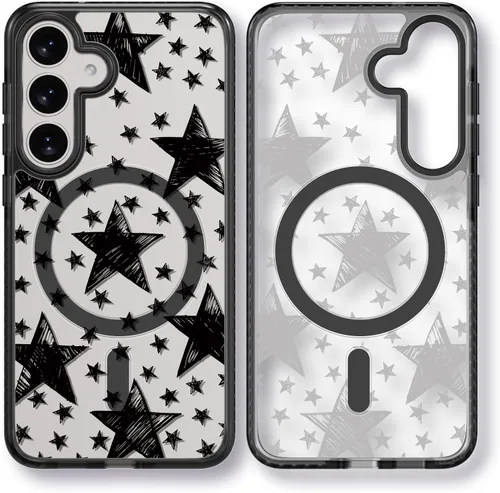 Miniatura 168 de Rosarnnah Funda compatible con Samsung Galaxy S24 Ultra, bonita estética, a la moda, divertida funda con estampado de gatito y gato, duradera a