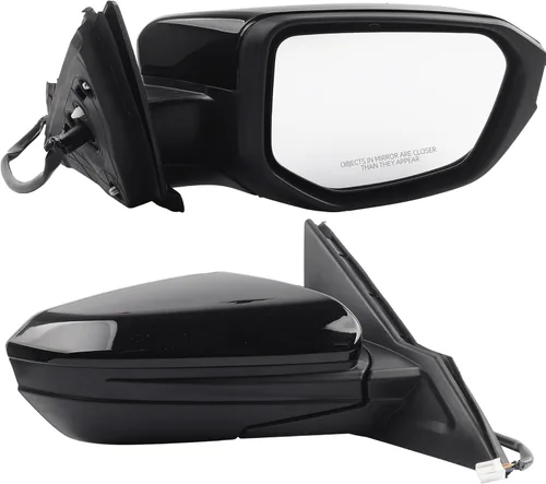 Miniatura 10 de Dasbecan Espejo Lateral Izquierdo del Conductor Compatible con Honda Civic 2016-2021 Cristal de Vidrio con Calefacción Manual Plegable Montaje