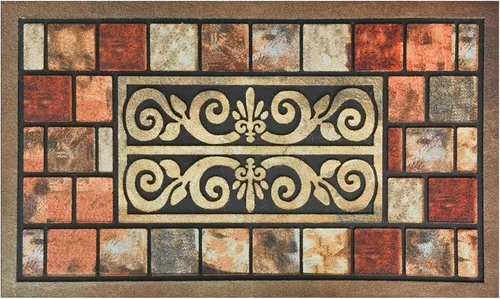 Miniatura 11 de CHICHIC Felpudo de bienvenida de 18 x 30 pulgadas, felpudo para puerta delantera al aire libre para entrada del hogar, felpudo de entrada exterior