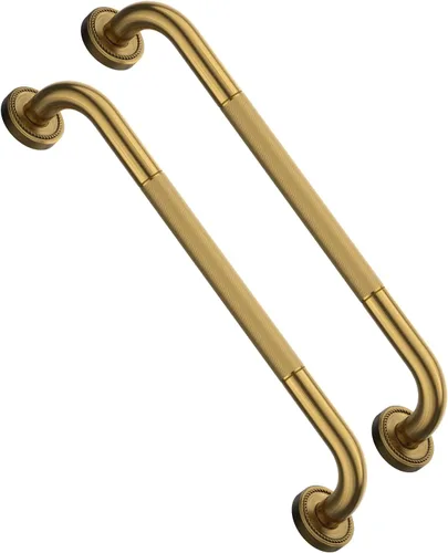 Miniatura 28 de Barra de agarre antideslizante de 12 pulgadas para ducha, Munzong, barra de baño de acero inoxidable, barra de equilibrio de baño satinada