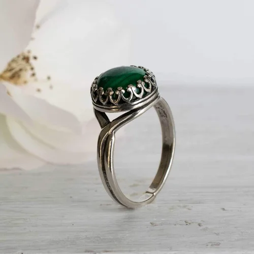 Miniatura 63 de 925 Sterling Silver Gemstone Rings for Women - Anniversary Rings for Women - Sterling Silver Rings for Women - Dainty Sterling Silver Rings