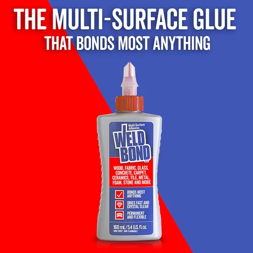 Miniatura 7 de Weldbond Pegamento no tóxico para múltiples superficies que se adhiere a la mayoría de cualquier cosa. Úsalo como pegamento para madera