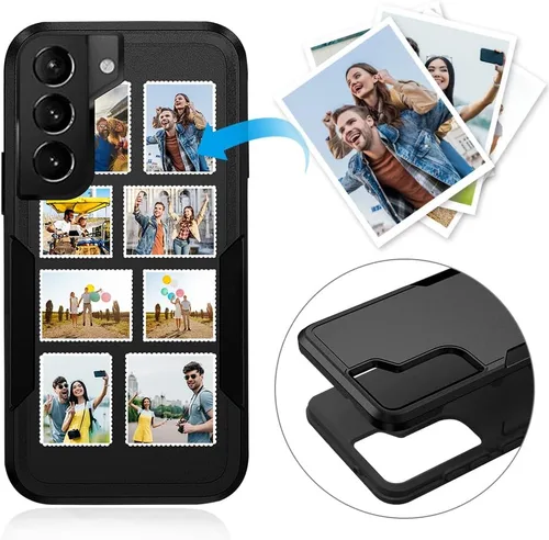 Miniatura 13 de Funda protectora personalizada para Samsung Galaxy S22 Ultra 5G (versión 2022), funda protectora de doble capa resistente con múltiples fotos, a