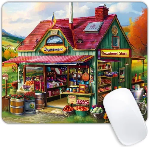 Miniatura 15 de Alfombrilla de mouse avanzada con base de goma antideslizante para computadoras, portátil, oficina, escritorio, accesorios, alfombrilla de mouse