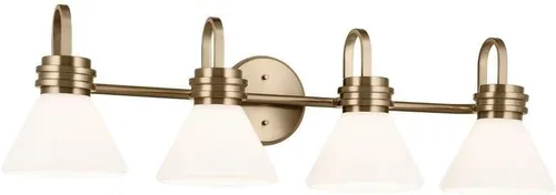 Miniatura 22 de Kichler Farum 55153CH - Aplique de pared de 1 luz de 7.25 pulgadas con cristal ópalo en cromo, para chimenea, cocina, dormitorio, pasillo o tocador