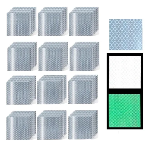 Miniatura 131 de Cinta reflectante blanca de 4 pulgadas, adhesivo de seguridad de advertencia impermeable para exteriores (10 pies)