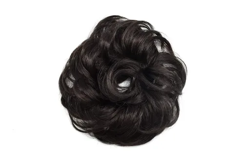 Miniatura 20 de Extensiones de cabello sintético para mujeres y niñas (1# negro azabache)