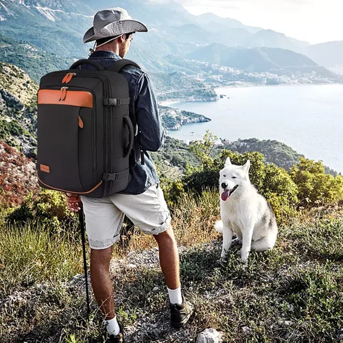 Miniatura 6 de LOVEVOOK Mochila de Mano, Mochila de Viaje Grande de 45L para Mujeres y Hombres Aprobada por Aerolíneas, Mochilas de Maleta Grandes Expandibles Con