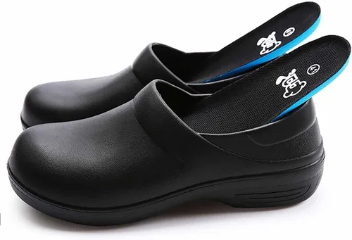 Miniatura 4 de Zapatos de trabajo antideslizantes para hombres, zapatos de cuero antideslizantes para servicio de alimentos, zapatos antideslizantes para servicio