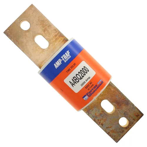 Miniatura 12 de Mersen A4BQ Amp-Trap 2000 Fusible de retardo de tiempo/clase L, 600 VAC/500 VCC, 200 kA AC/100 kA DC, 1200 amperios, 2-1/2 pulgadas de diámetro x