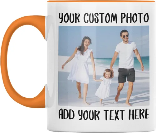 Miniatura 10 de Taza de café personalizada, taza con foto personalizada con imagen o texto, taza personalizable de cerámica, regalo de Navidad, cumpleaños, día