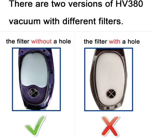 Miniatura 3 de Juego de filtros de vacío para Shark Rocket DuoClean HV380 HV380W HV381 HV382 HV384Q UV380 ZS360 ZS361C ZS362, 4 filtros de espuma y fieltro, 4