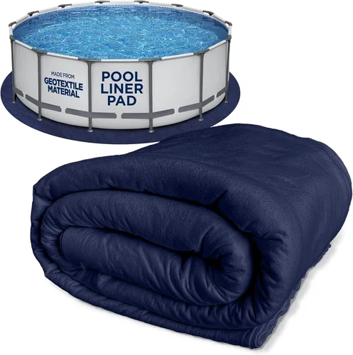 Miniatura 10 de Shop Square Almohadilla ovalada de revestimiento de piscina de 10 pies por 15 pies para piscinas sobre el suelo, acolchado debajo de la piscina