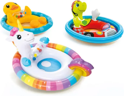 Intex inflable See Me Sit Pool Ride para edades de 3 a 4 años (los colores/estilos varían)