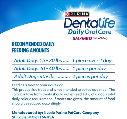 Miniatura 9 de DentaLife Daily Oral Care Golosinas para Perros para Perros Pequeños y Medianos, Golosina Dental Masticable para Refrescar el Aliento y Combatir