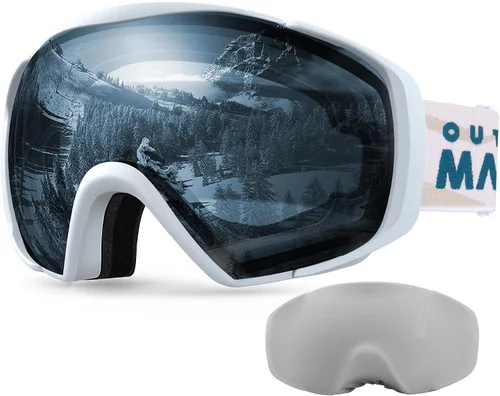 Miniatura 31 de OutdoorMaster Gafas de esquí con cubierta, gafas de nieve para snowboard OTG antivaho