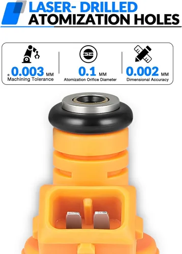 Miniatura 7 de Injectores de combustible mejorados 0280150943 Compatible con:-Ford F150 4.6L 1997-2003 5.4L 1997-2002 Para:-Mustang 1996-2004 F250 F350 E150 E250