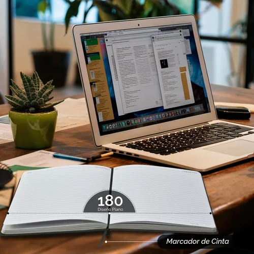 Miniatura 6 de Nextnoid Cuaderno rayado para hombres - Papel grueso de 120 g/m² - 160 páginas - Cuaderno de tapa dura A5 para el trabajo - Ideal para escribir