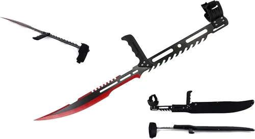 Miniatura 2 de Snake Eye Tactical 27.5 pulgadas gran antebrazo ninja Blood Rayne, cuchilla, espada, machete para vampiro zombie
