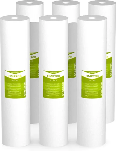 Miniatura 8 de Cartucho de filtro de agua para toda la casa de 1 micrón, filtros de sedimentos para agua de pozo, reemplazo universal para cualquier carcasa grande