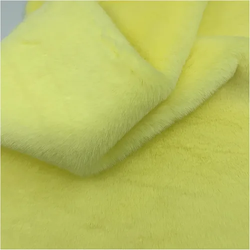 Miniatura 30 de Tela de piel sintética lanuda de felpa corta, suministros de tela de coser, súper suave y esponjosa, lujosamente cómoda para suministros de Rojo 3