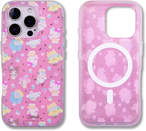 Miniatura 9 de Sonix x Sanrio - Funda para iPhone 15 Pro, compatible con MagSafe, probada en caídas de 10 pies, adivinador Kuromi