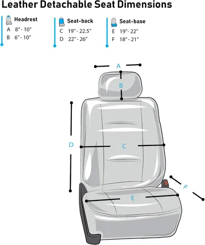 Miniatura 6 de FH Group Cojines para asiento delantero de lujo de piel sintética con patrón de diamantes para coche, viene con fundas para reposacabezas (azul)