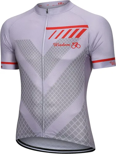 Wisdom Leaves Camiseta de ciclismo para hombre, manga corta, con 3 bolsillos traseros, absorbe la humedad y es transpirable