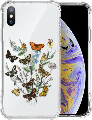 Miniatura 29 de Funda compatible con iPhone XR, TPU suave, transparente, a prueba de golpes, funda protectora transparente para iPhone XR, cactus