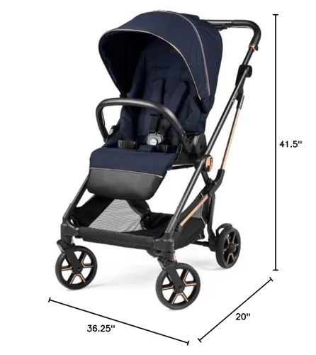Miniatura 8 de Peg Perego Vivace Cochecito, brillo azul (azul y cobre)