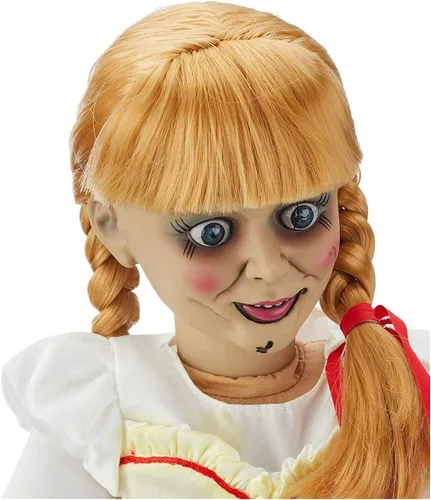Miniatura 5 de Réplica e muñeca Annabelle, de la marca Mezco, 18 pulgadas.