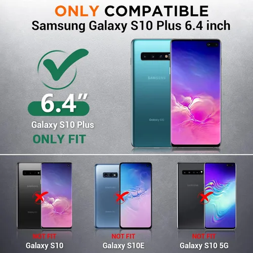 Miniatura 2 de Funda para Samsung Galaxy S10 Plus, protector de pantalla integrado con orificio para huella dactilar, protección de cuerpo completo, carga