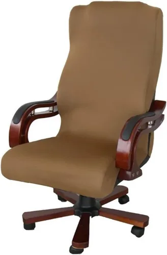 Miniatura 12 de JIAN YA NA Funda para silla giratoria de computadora, de poliéster, elástica, para escritorio, oficina, protector de asiento elástico, tamaño L