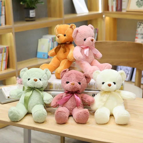 Miniatura 2 de Oso de peluche, juguete de peluche de 12 pulgadas, regalo de cumpleaños, día de San Valentín, Navidad para niños, niñas, amigos (A-azul)