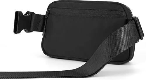 Miniatura 2 de ZPN Mini riñonera cruzada para mujer y hombre, Negro